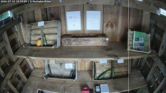 Webcam-Schnappschuss aus dem Hofladen